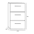 MUEBLE ZAPATERO 3 PTAS. ABATIBLES VA4007