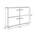 MUEBLE ZAPATERO 4 PTAS. ABATIBLES VA4008