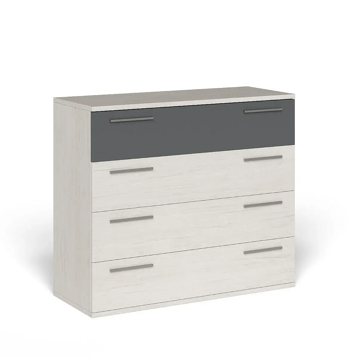 Dormitorio Completo Miami cabecero + 2 mesitas + comoda y espejo