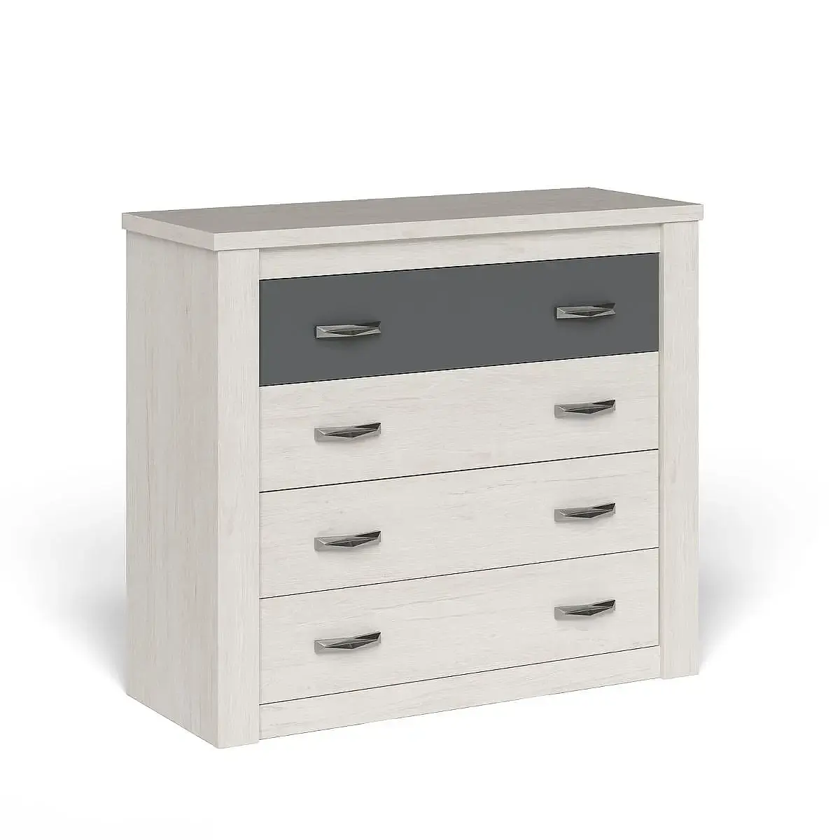 Dormitorio Completo Tokio cabecero + 2 mesitas + comoda y espejo