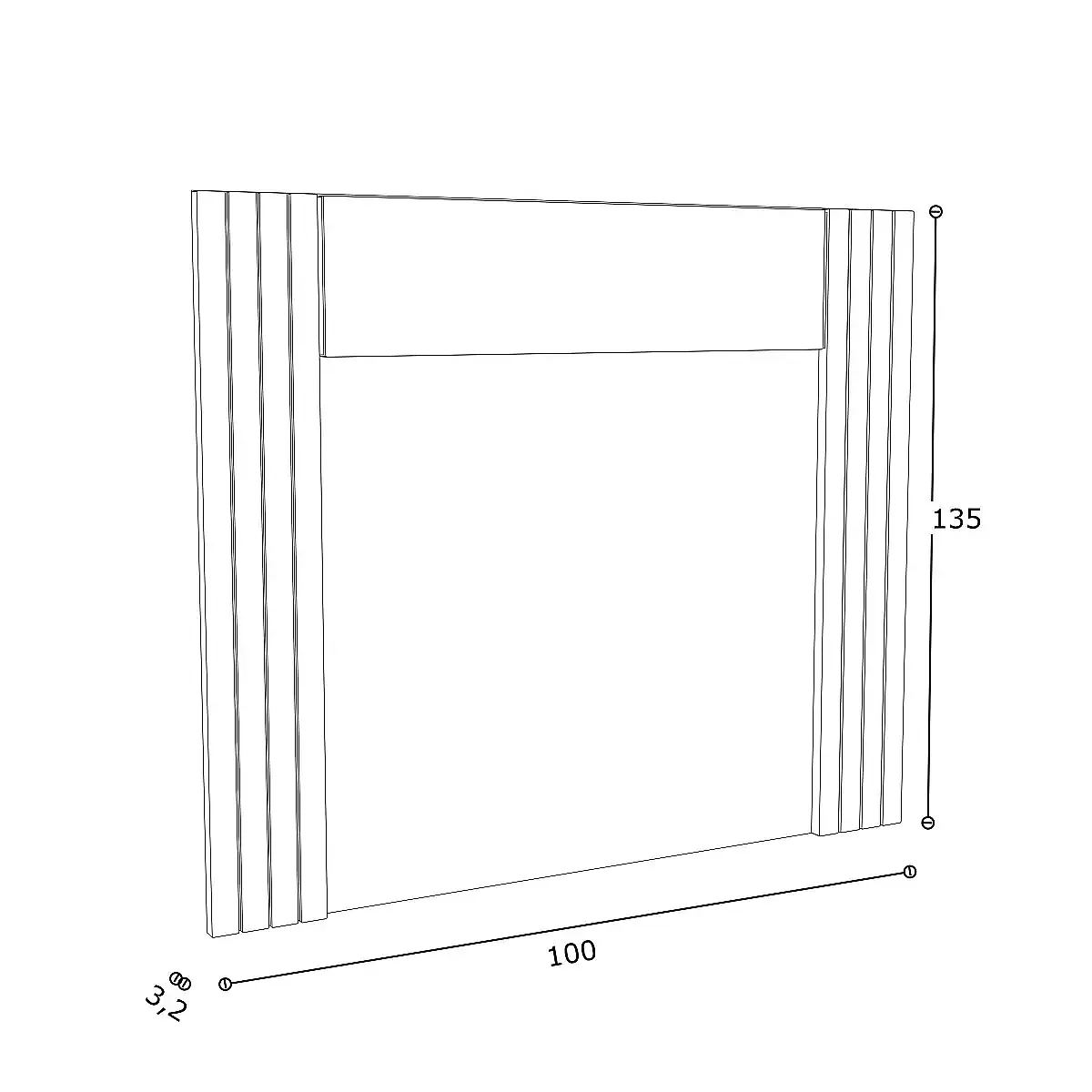 Cabecero Mod.Dakota 135-150 cm