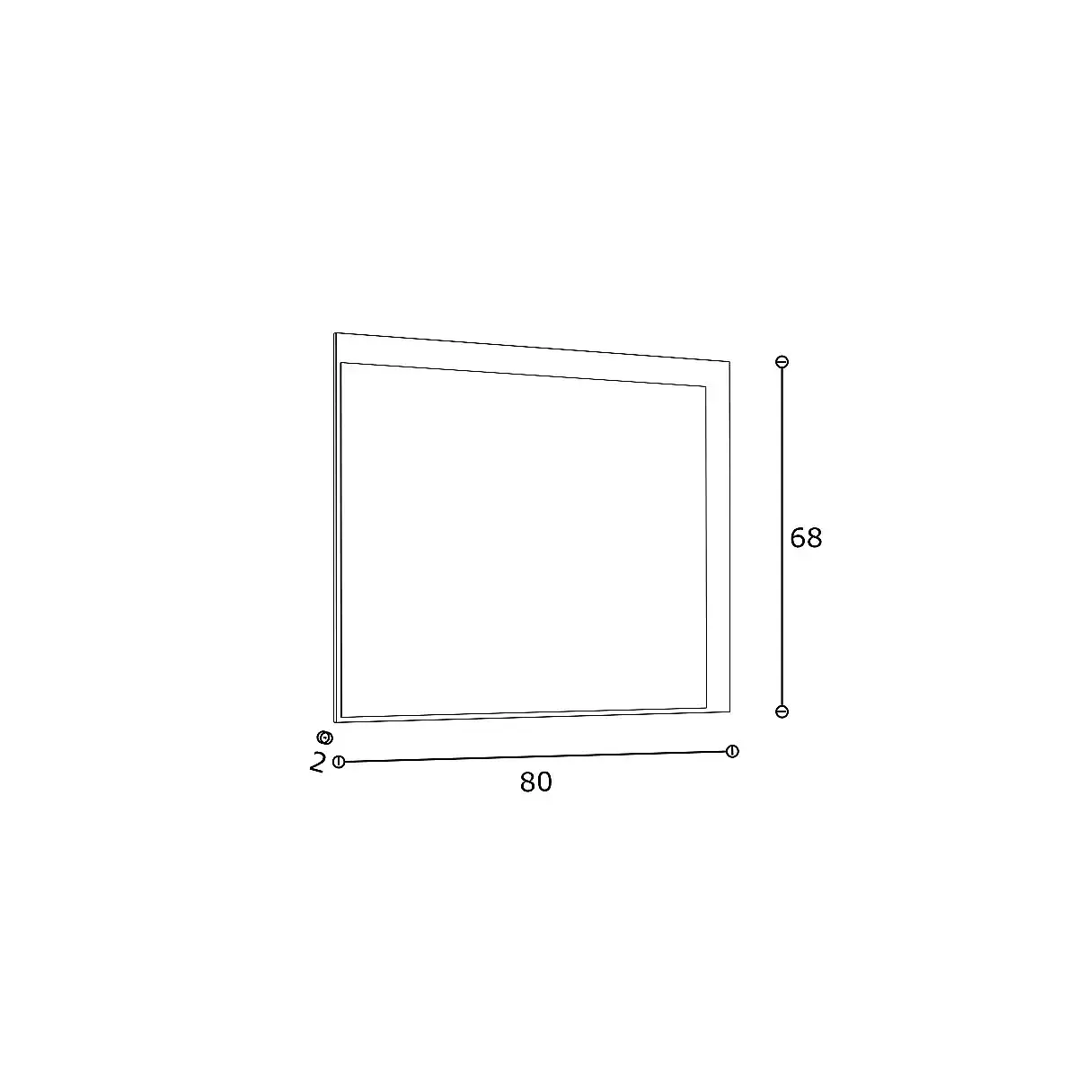 Espejo cómoda Mod.Dakota