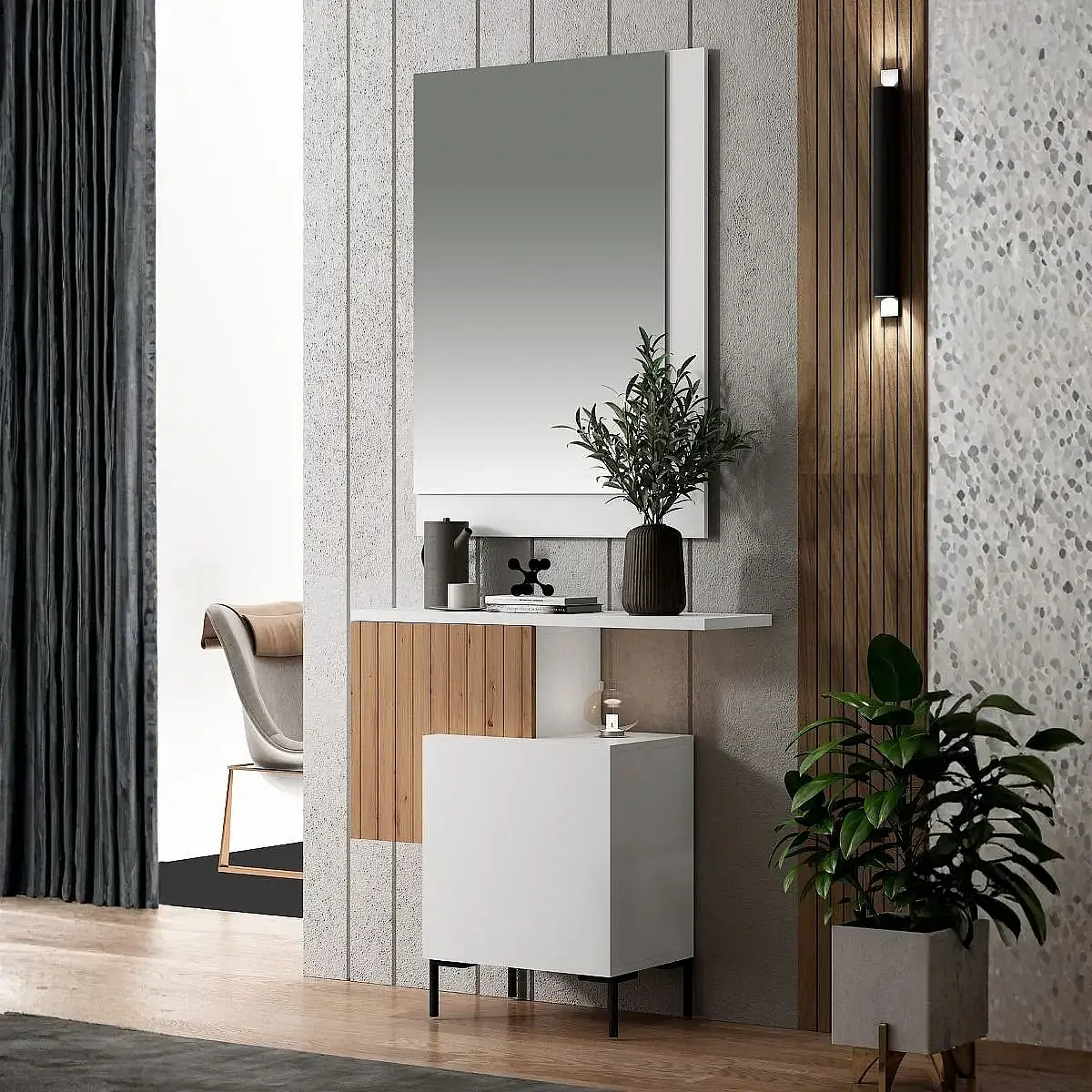 Conjunto recibidor 411 + espejo 116