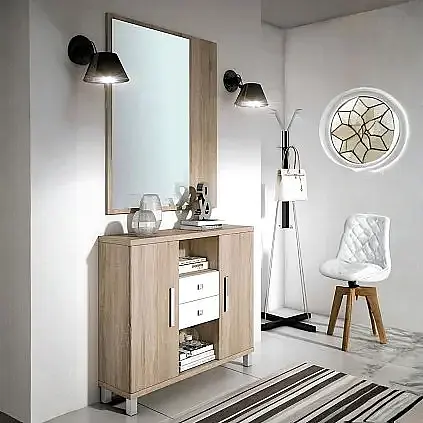 Conjunto recibidor 15-9 + espejo 15-10