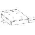Pack canapé de madera + colchón Infinity Plus