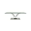 MESA COMEDOR MASTER 180X90 PATAS CROMADA