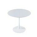 MESA COMEDOR EXTENSIBLE EVELYN OVALADA 100-140 BLANCO LACADO