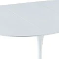 MESA COMEDOR EXTENSIBLE EVELYN OVALADA 100-140 BLANCO LACADO