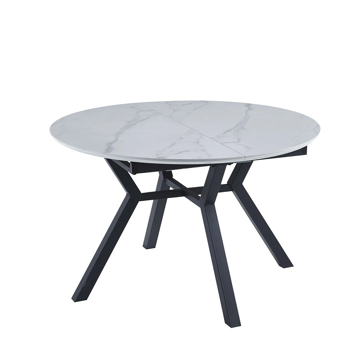 MESA EXTENSIBLE LINDA REDONDA 120-160x120 CERAMIC