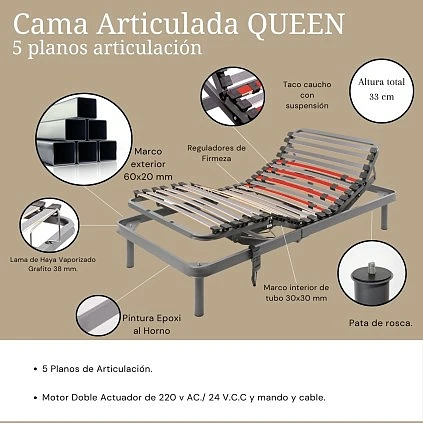 CAMA ARTICULADA QUEEN