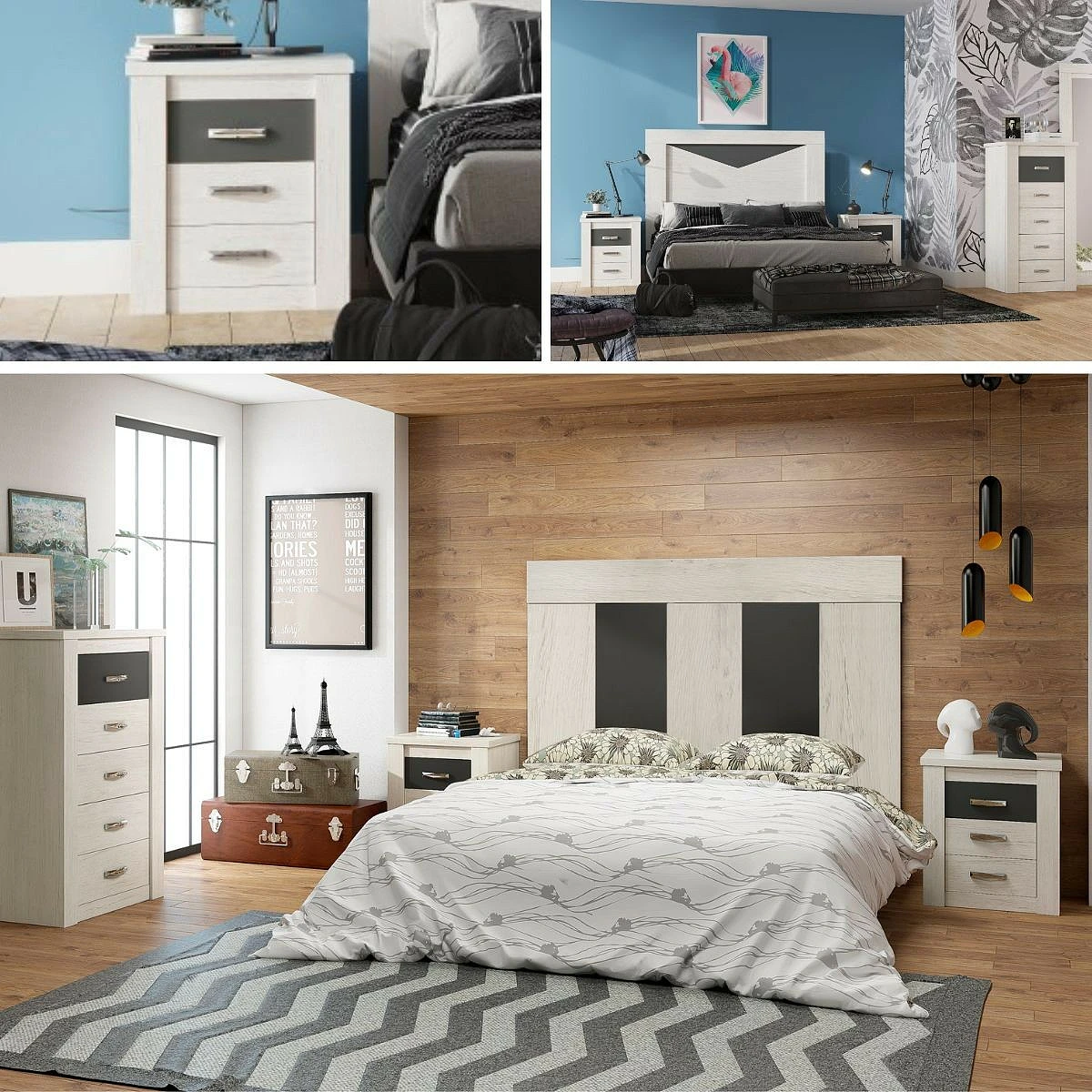 MESITA 3 CAJONES MOD. MONACO