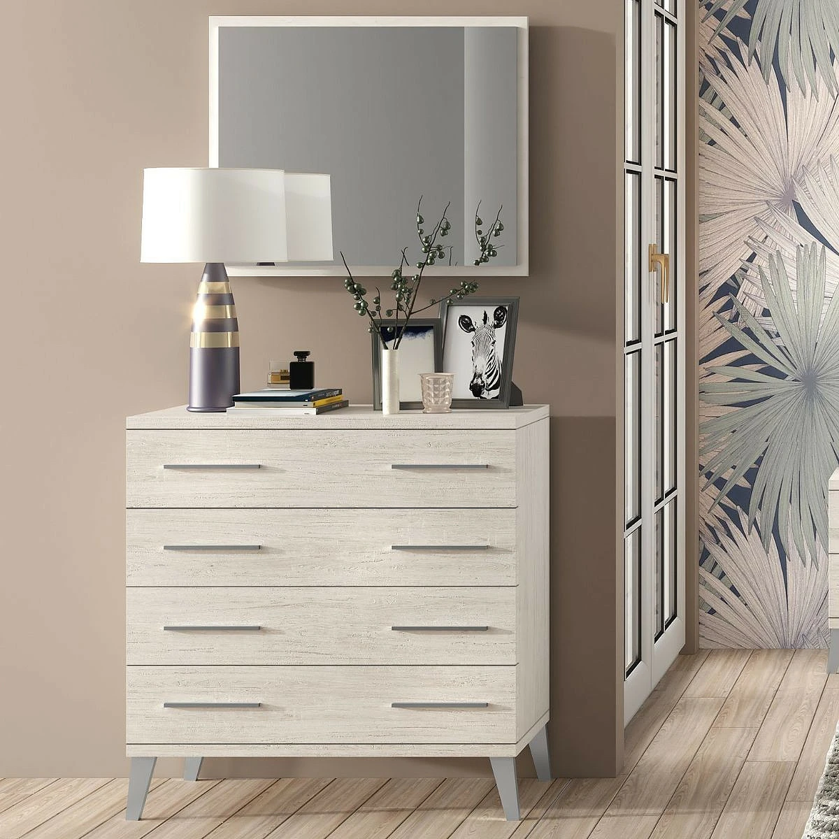 COMODA 4 CAJONES MOD. ITALIA