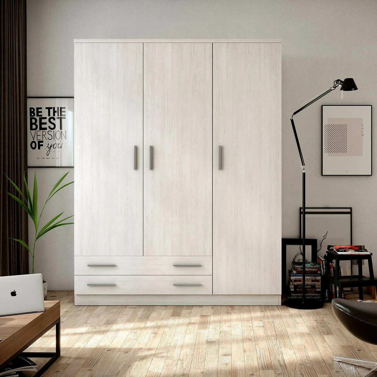 ARMARIO 3 PUERTAS  Y  2 CAJONES MOD. DAKOTA