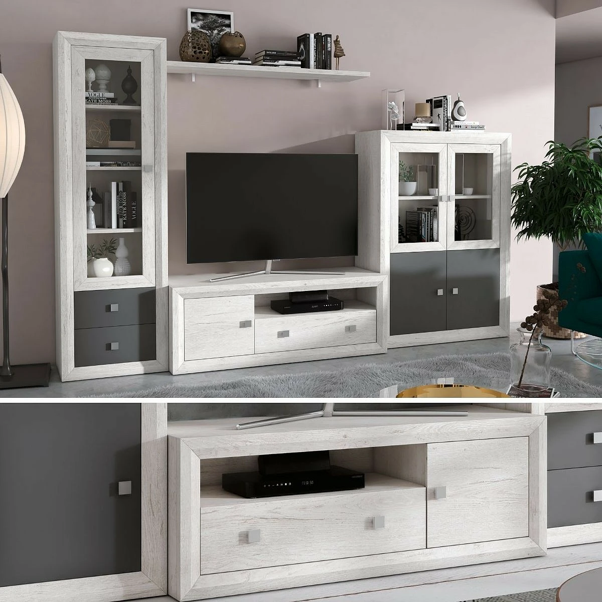 BAJO 1 PUERTA  Y 1 CAJON MOD.140CM MOD. BALI