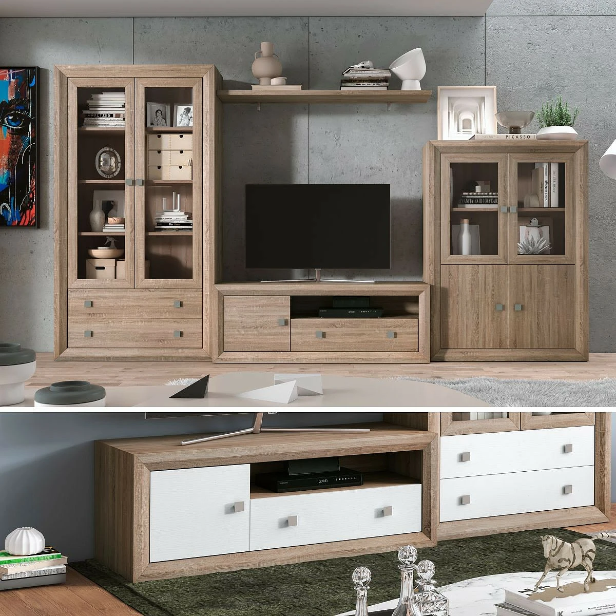 BAJO 1 PUERTA  Y 1 CAJON MOD.140CM MOD. BALI