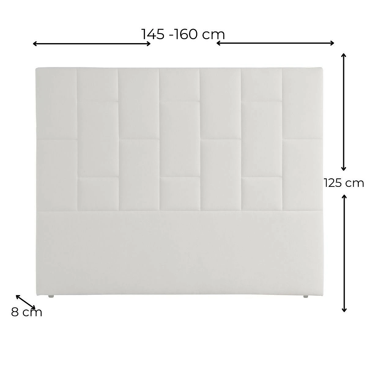 Cabecero Tapizado Mod. CATAR 145 - 160  cm.