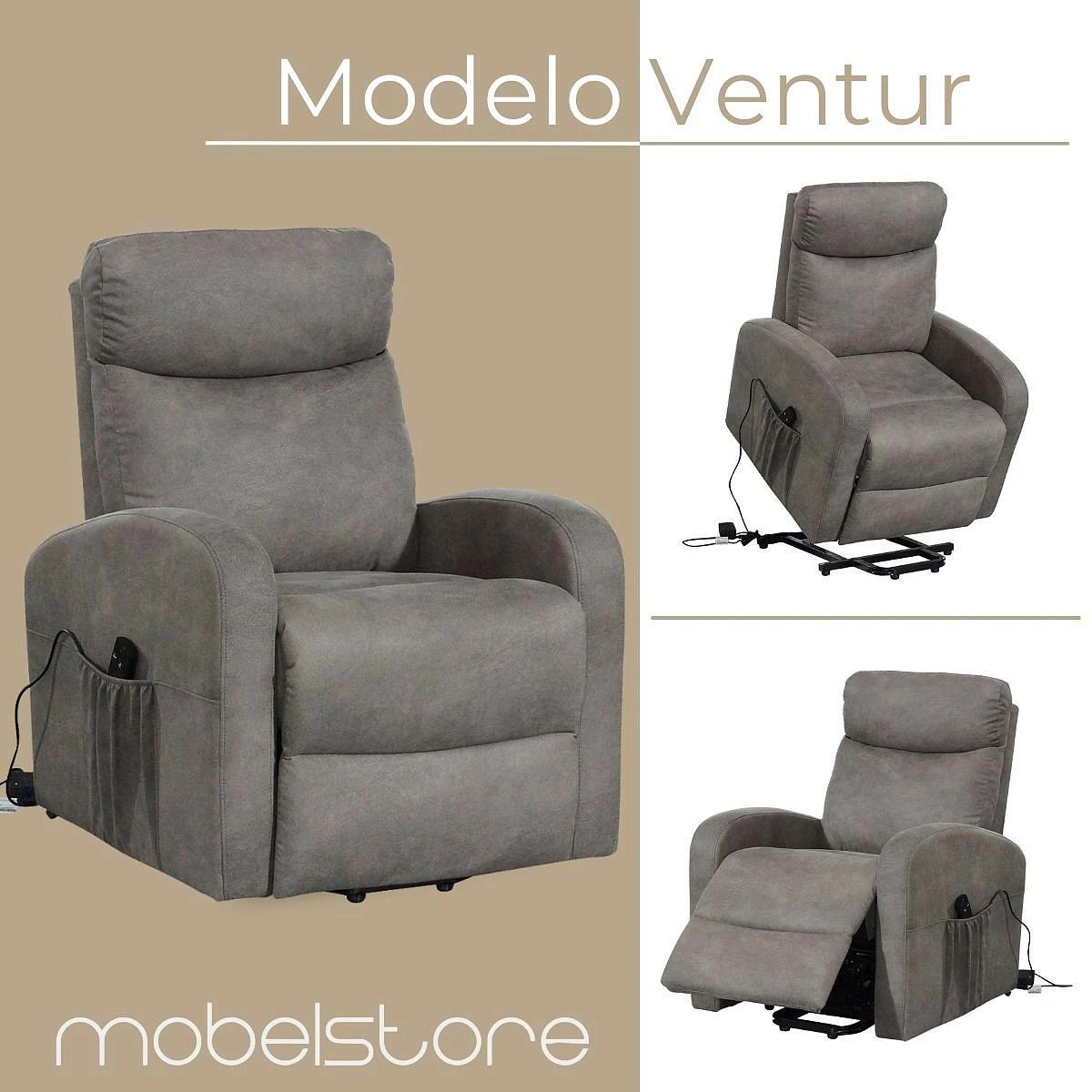 Sillón relax Mod.Ventur Powerlift Levantapersonas