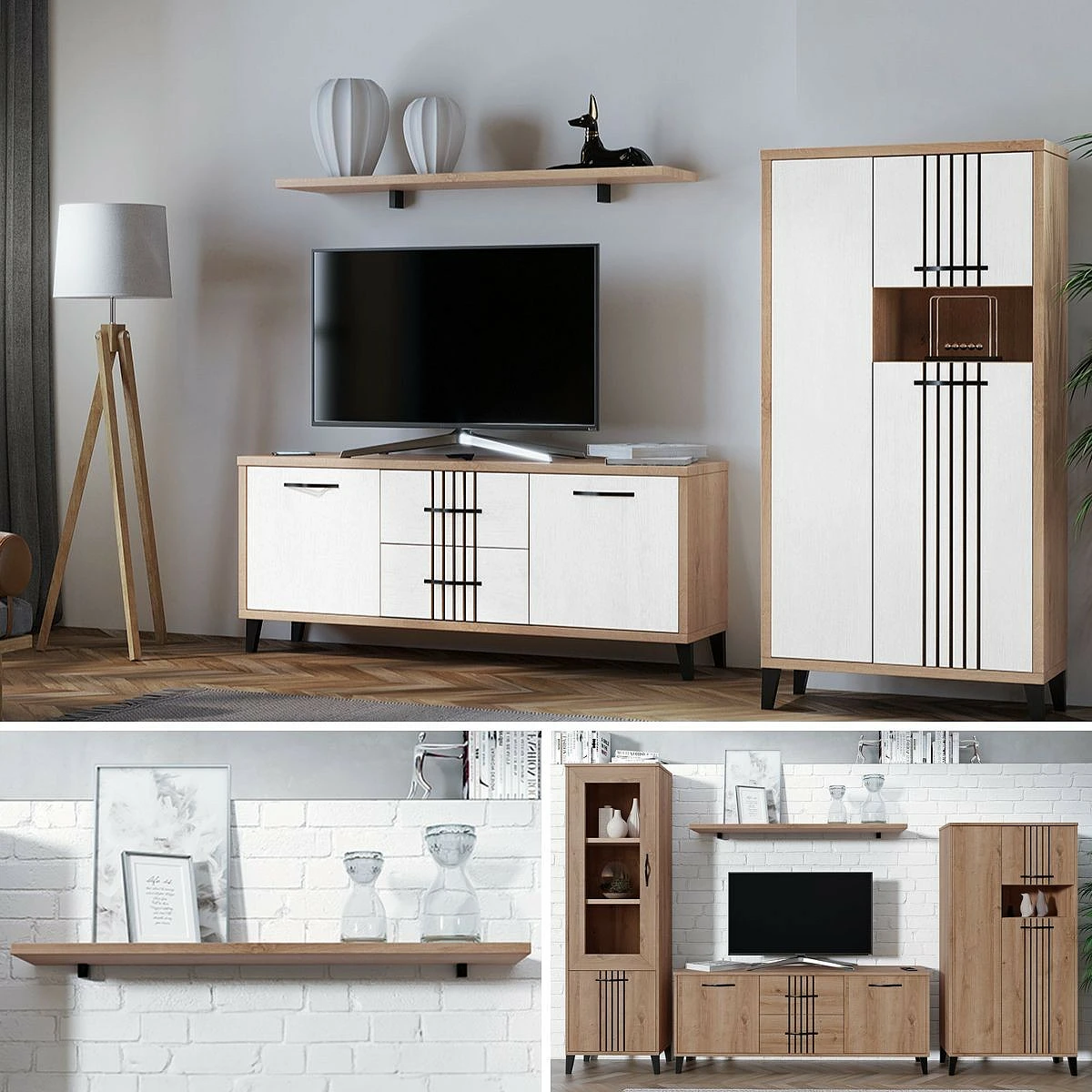 Estanteria de Pared Mod.DAKOTA 140 cm.