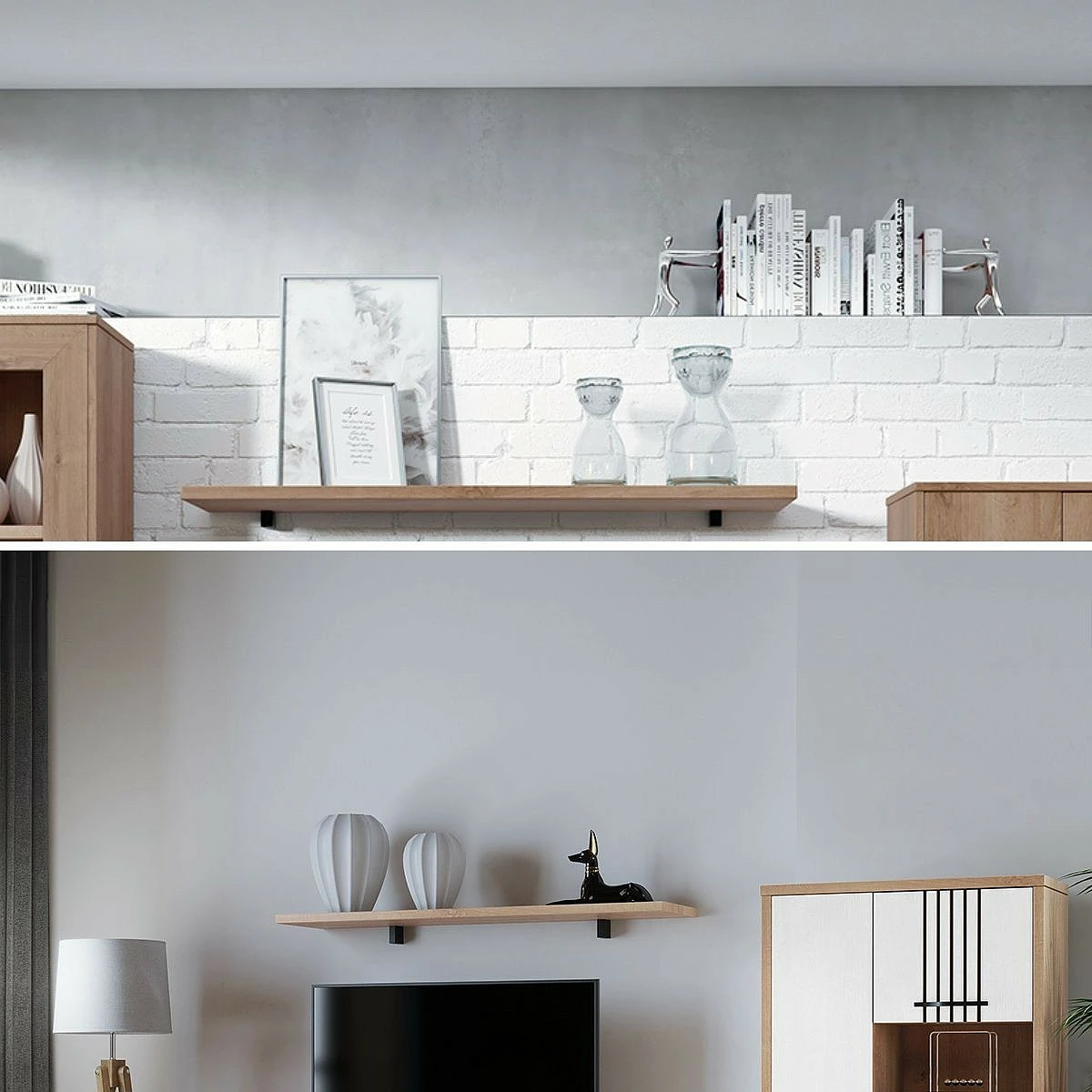 Estanteria de Pared Mod.DAKOTA 140 cm.