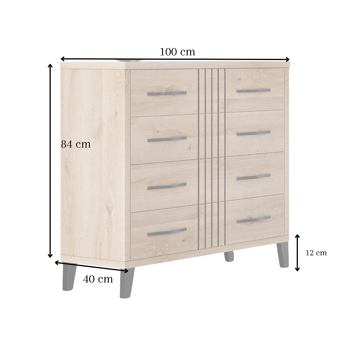 Comoda 4 cajones Mod.DAKOTA