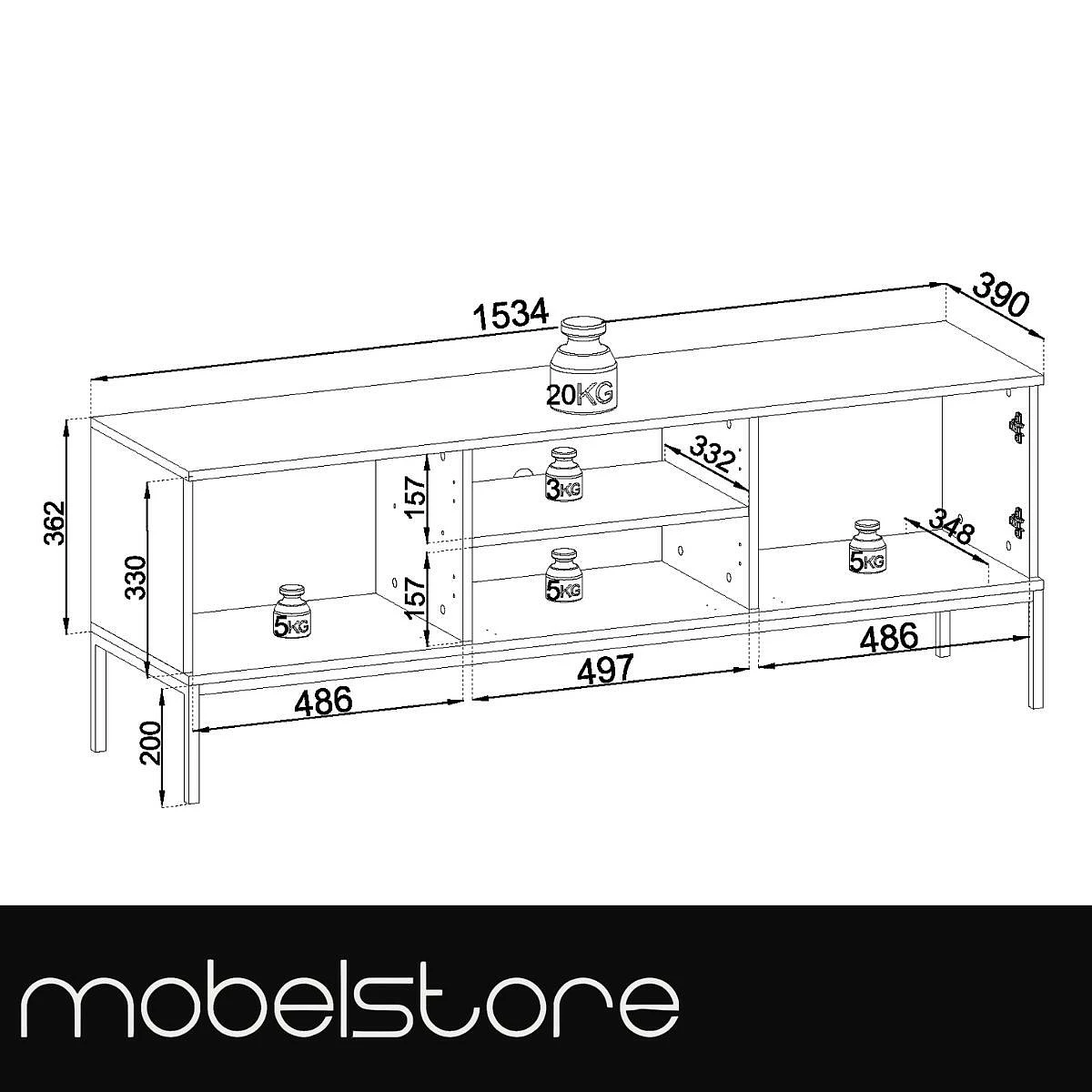BajoTv 154 cm Mod.ENZZO