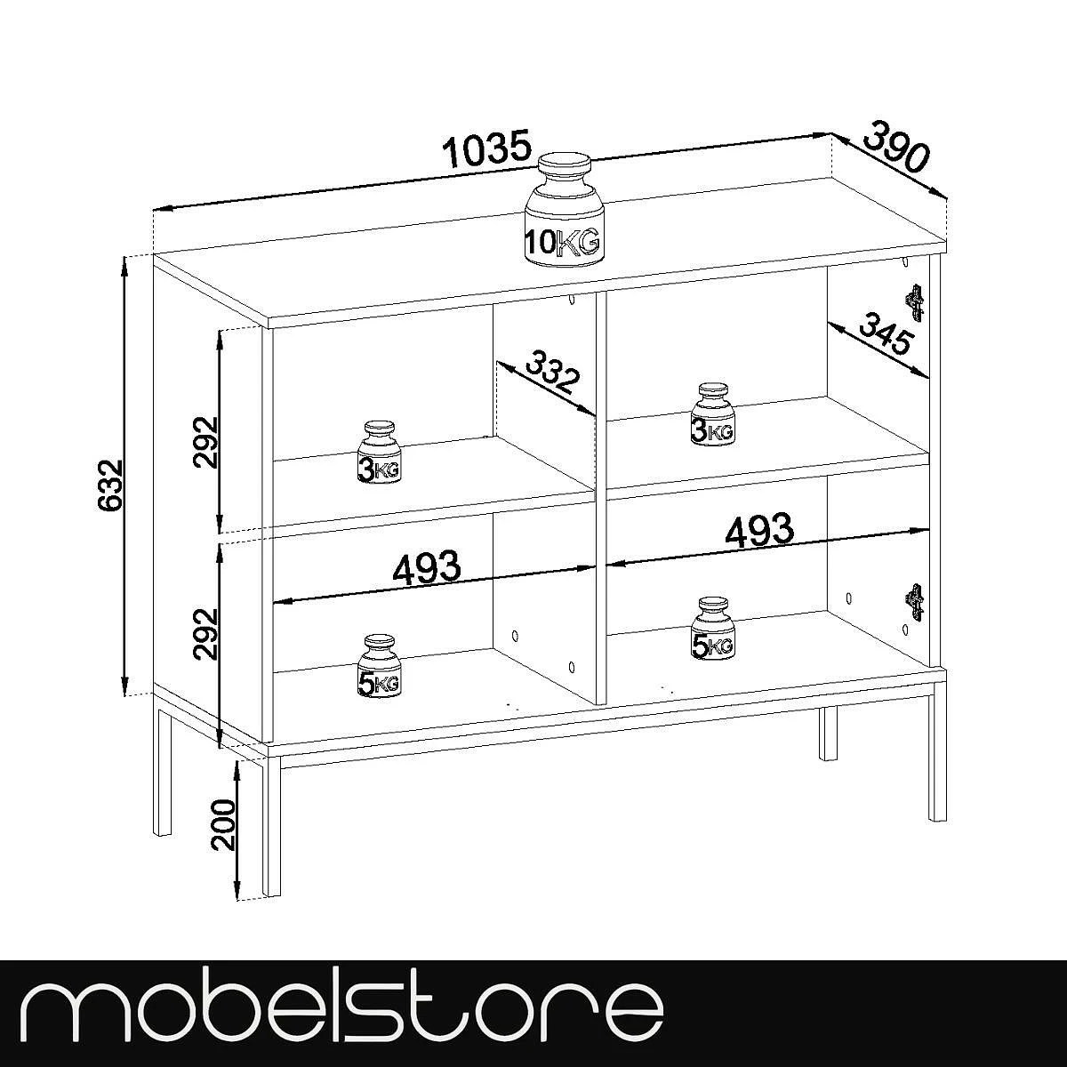 Aparador K104 cm Mod.ENZZO