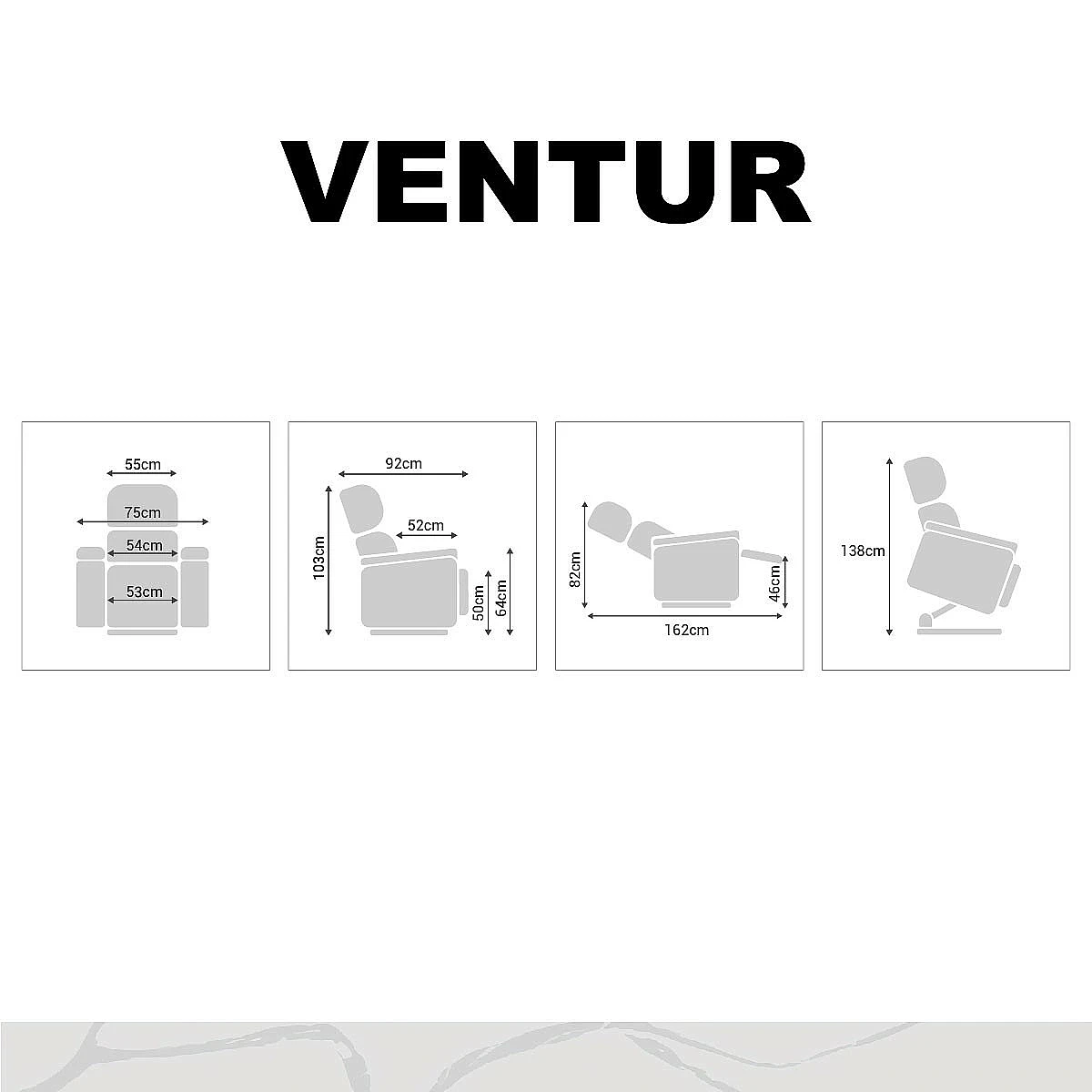 Sillón relax Mod.Ventur Powerlift Levantapersonas