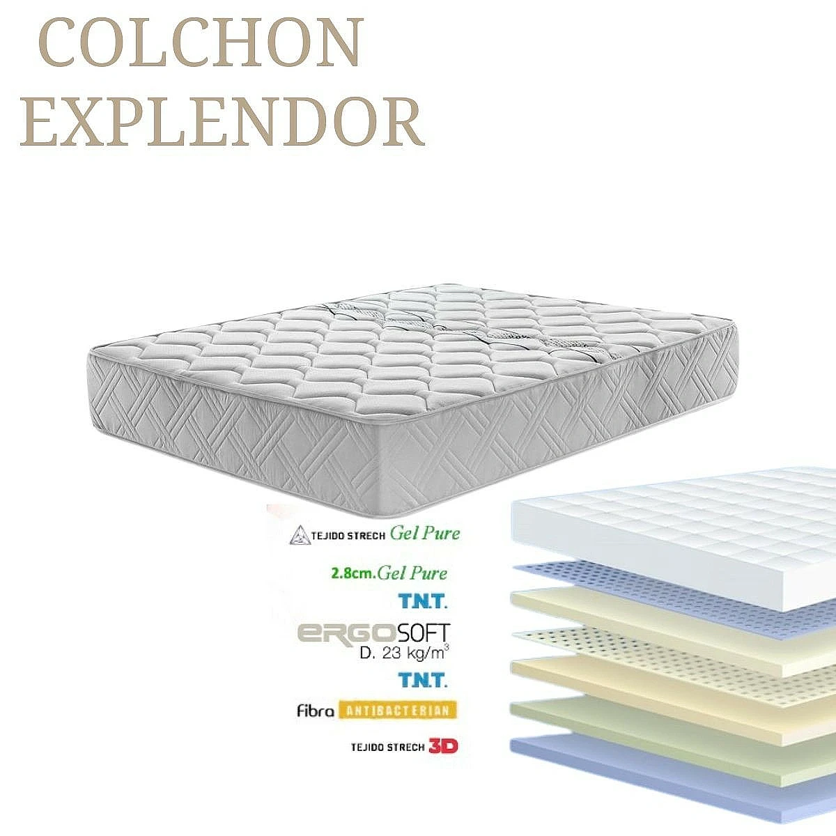COLCHON ROLLER EXPLENDOR 30CM