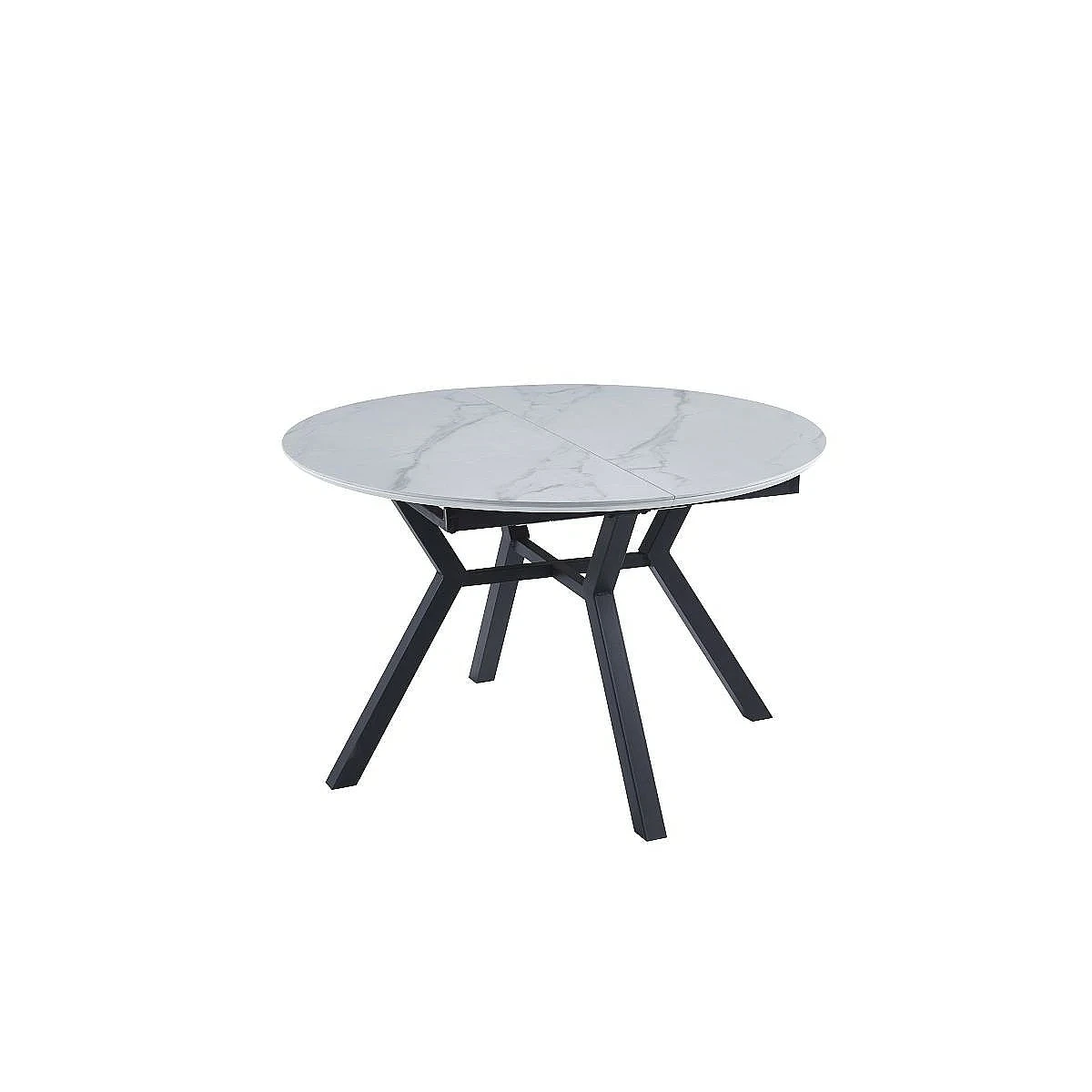 MESA EXTENSIBLE LINDA REDONDA 120-160x120 CERAMIC