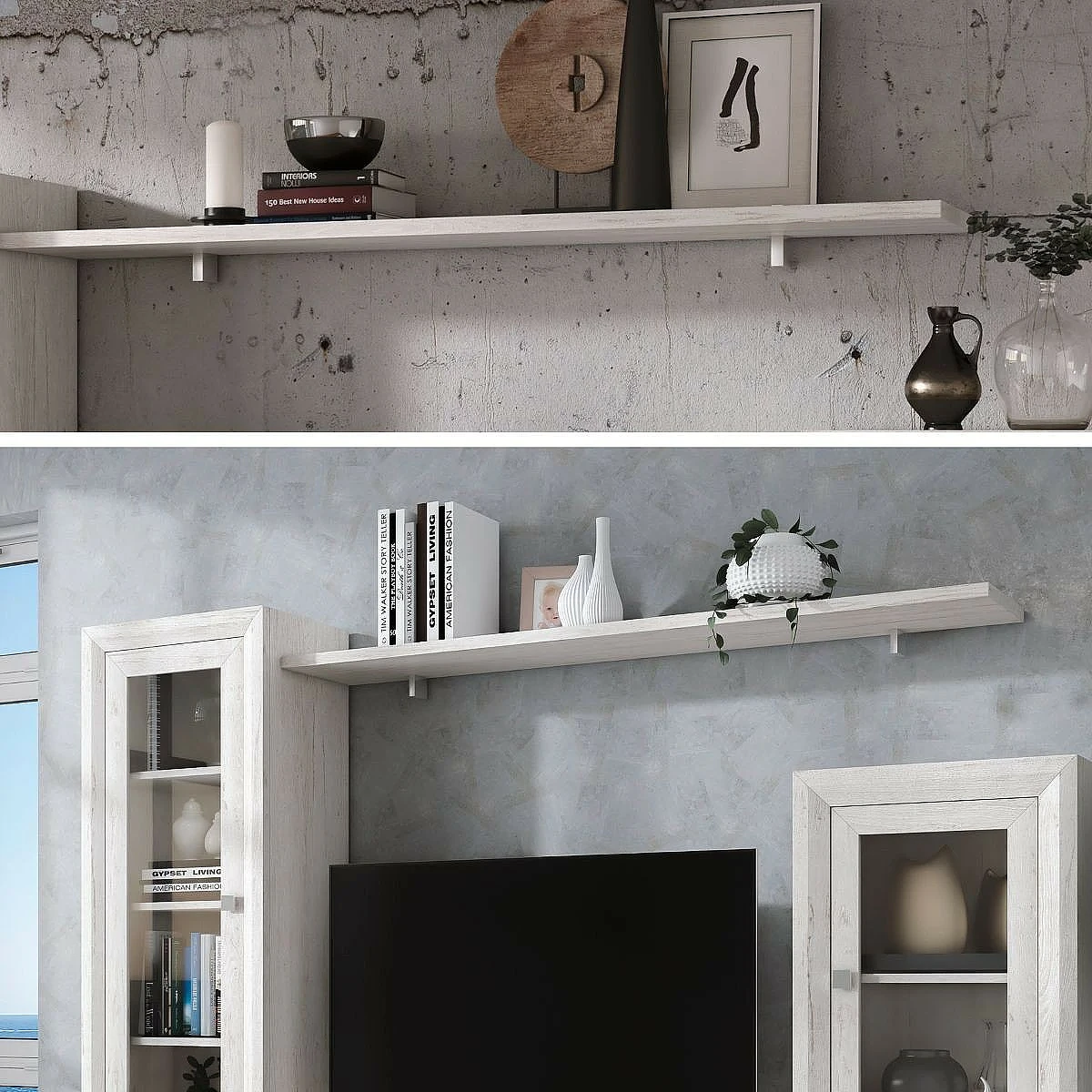 ESTANTE PARED 180 PRAGA/BALI