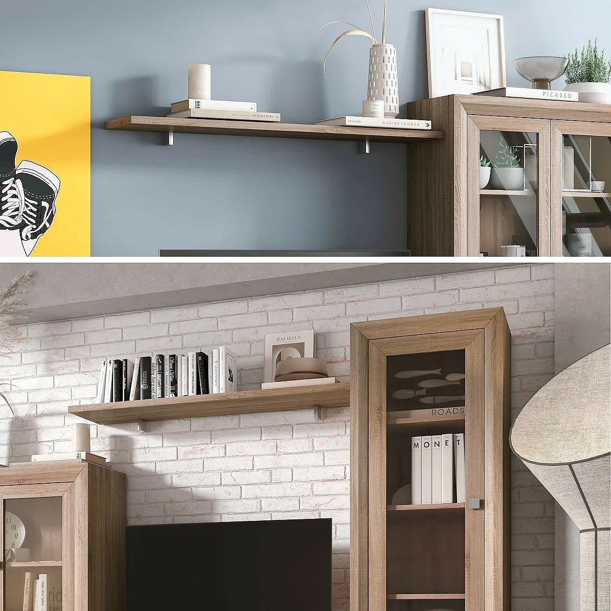 ESTANTE PARED 140 PRAGA/BALI