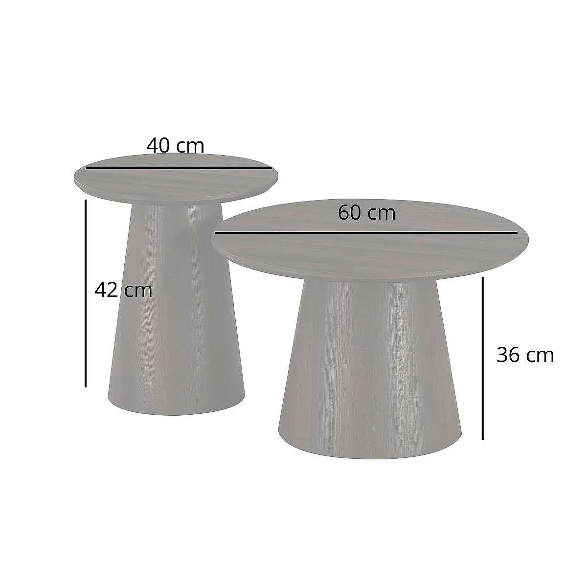 Set de mesas de centro Mod. TERRA