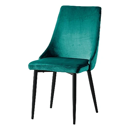 SILLA PENELOPE TERCIOPELO PATA NEGRO