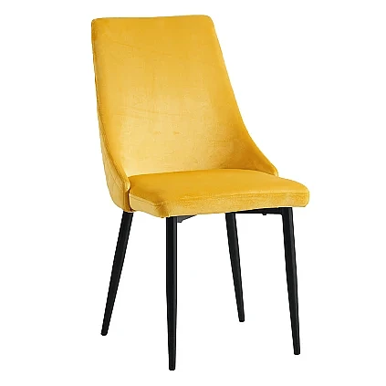 SILLA PENELOPE TERCIOPELO PATA NEGRO