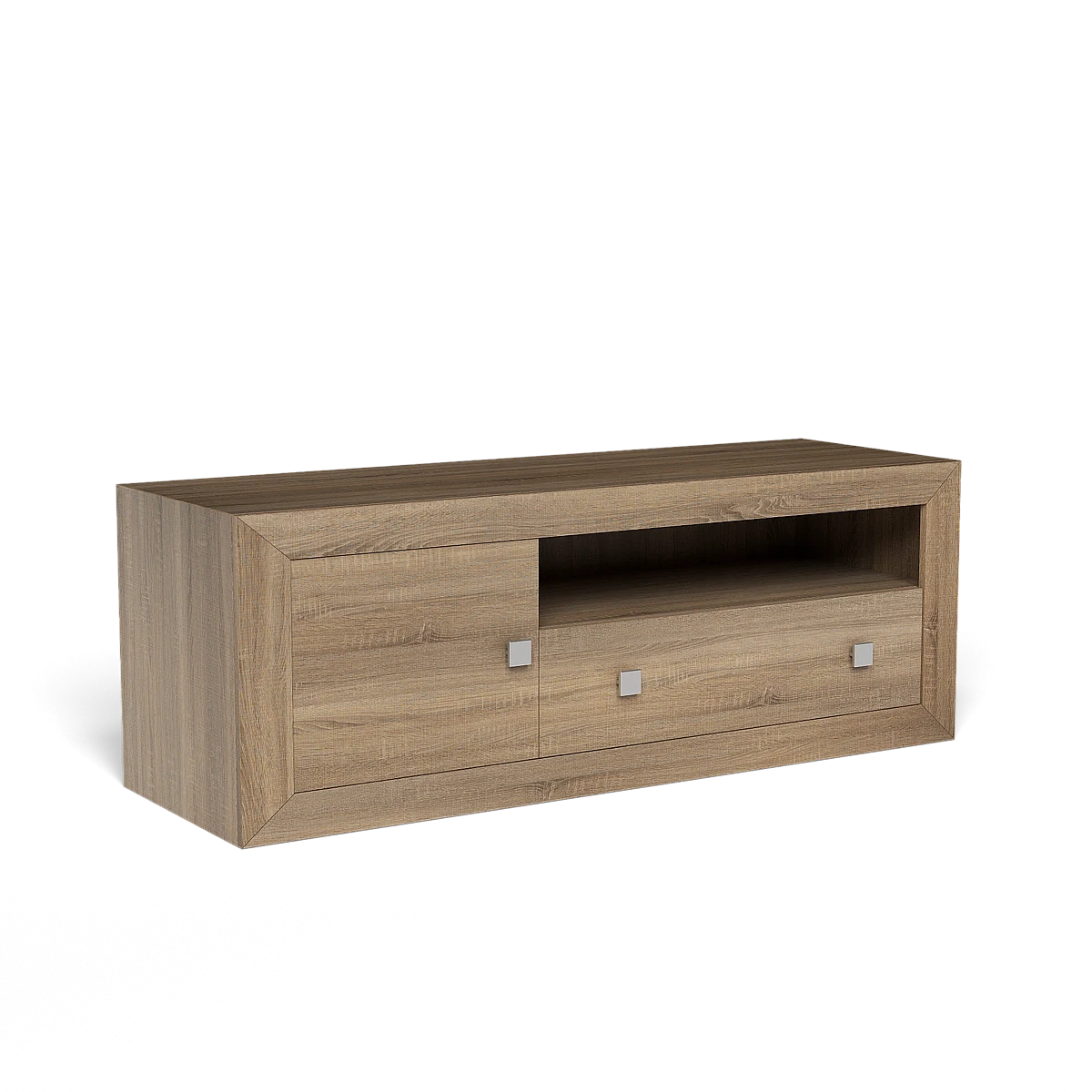 BAJO TV 1 PUERTA Y  1 CAJON 140 CM  MOD.PRAGA