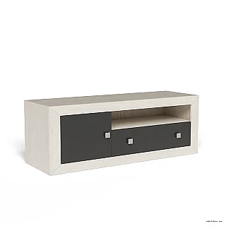 BAJO TV 1 PUERTA Y  1 CAJON 140 CM  MOD.PRAGA