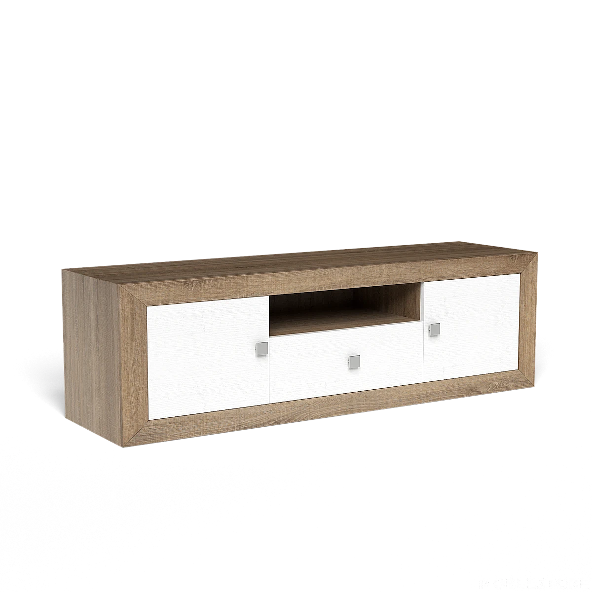 BAJO TV 2 PUERTAS Y  1 CAJON 167 CM  MOD.PRAGA