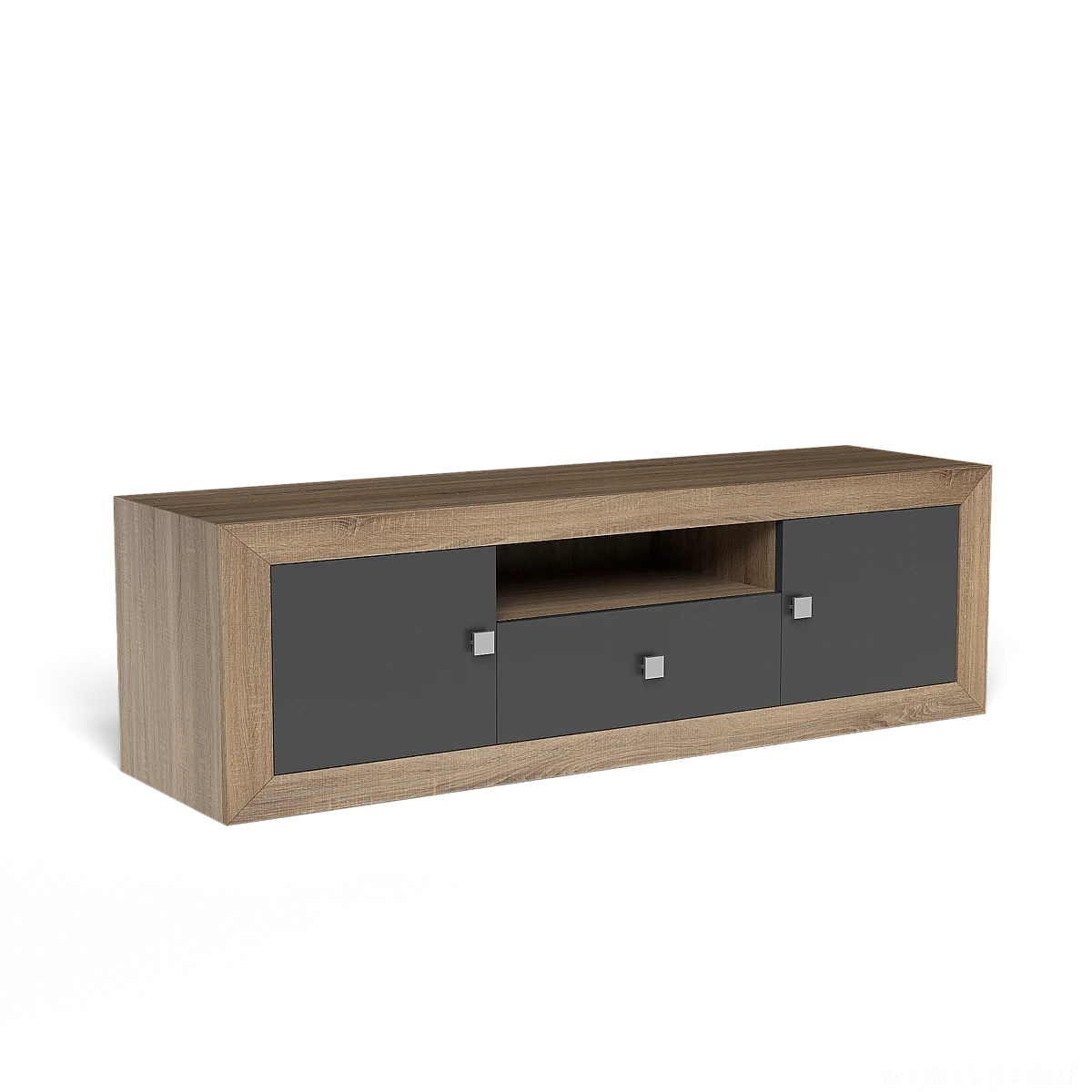 BAJO TV 2 PUERTAS Y  1 CAJON 167 CM  MOD.PRAGA