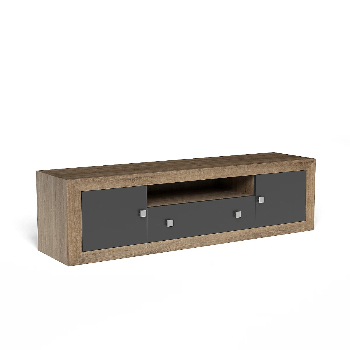 BAJO TV 2 PUERTAS Y 1 CAJON 187 CM MOD.PRAGA