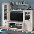 Mueble de Salón Mod.BALI de 240 cm con Bajo tv 120