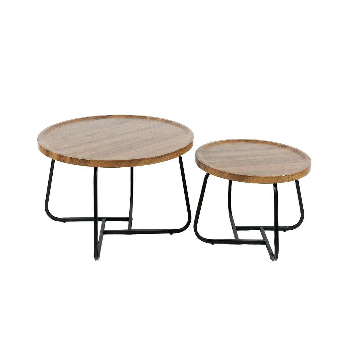 SET 2 MESAS CENTRO REDONDAS KAMILA CEREZO