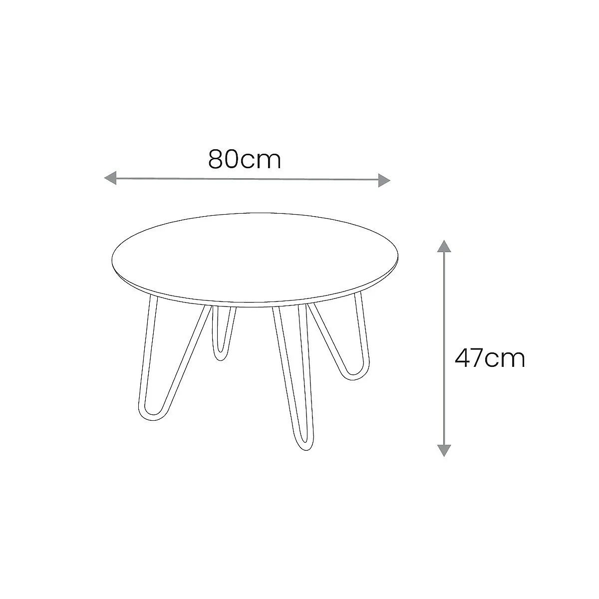 MESA CENTRO NURIA 80 REDONDA MARMOL BLANCO
