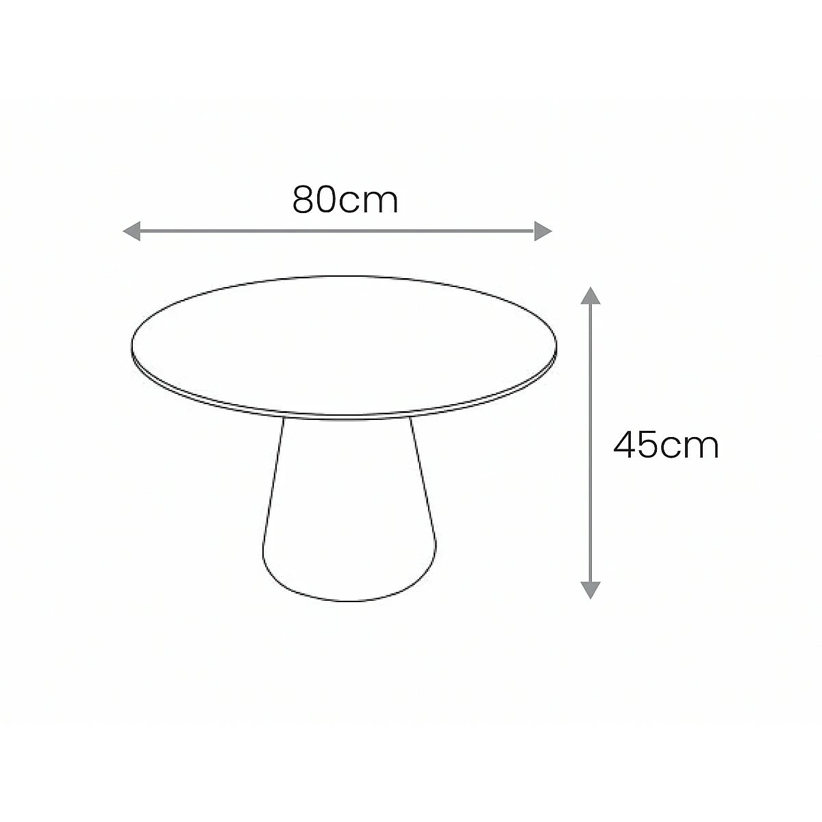 Mesa Centro HORIZON 80x45 cm
