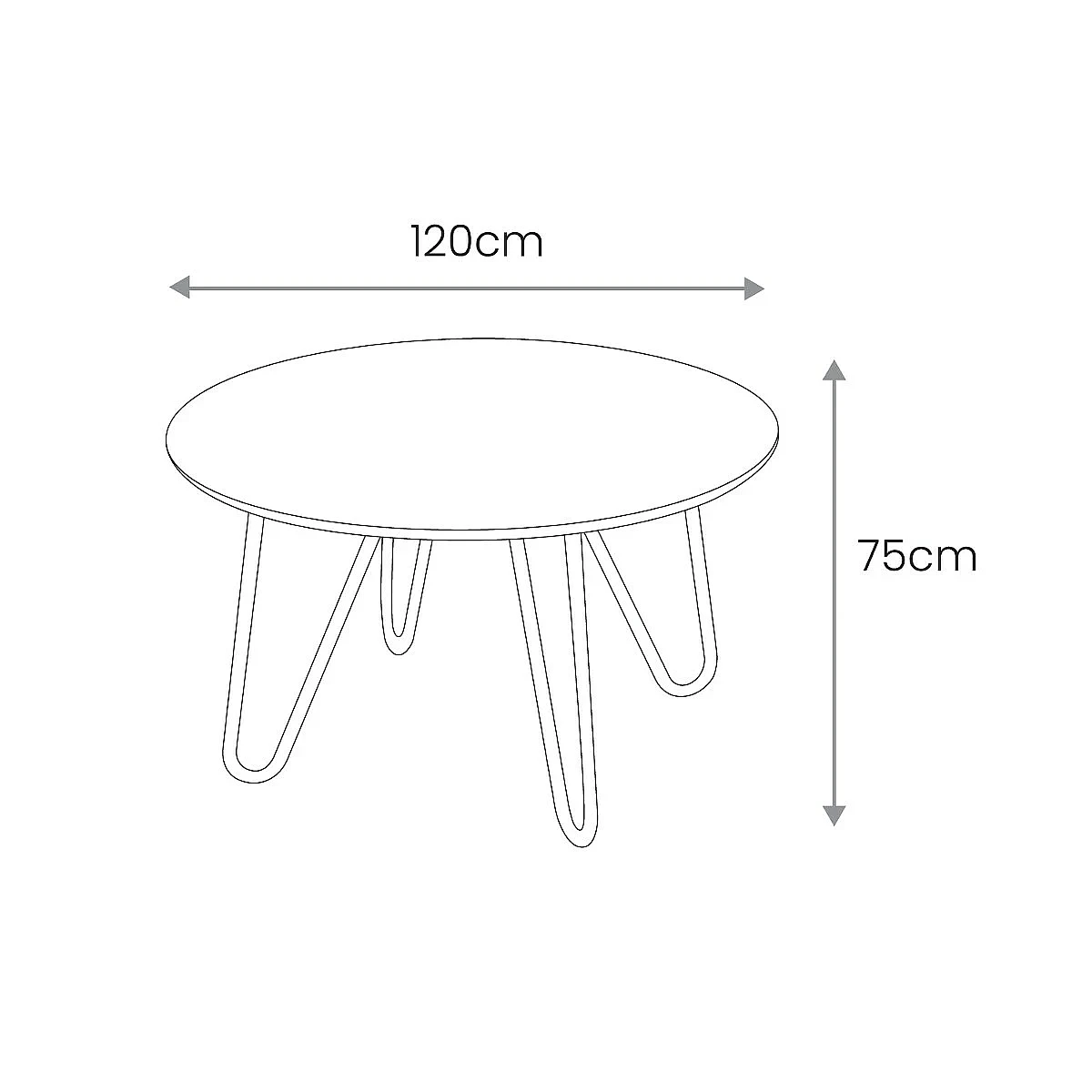 MESA COMEDOR NURIA 120 REDONDA