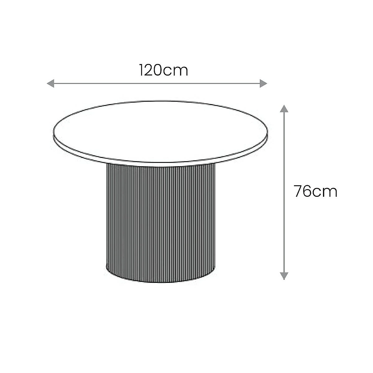Mesa Comedor Boreal  120x76 cm
