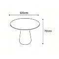 Mesa Comedor redonda Mod.TERRA 120 diametro