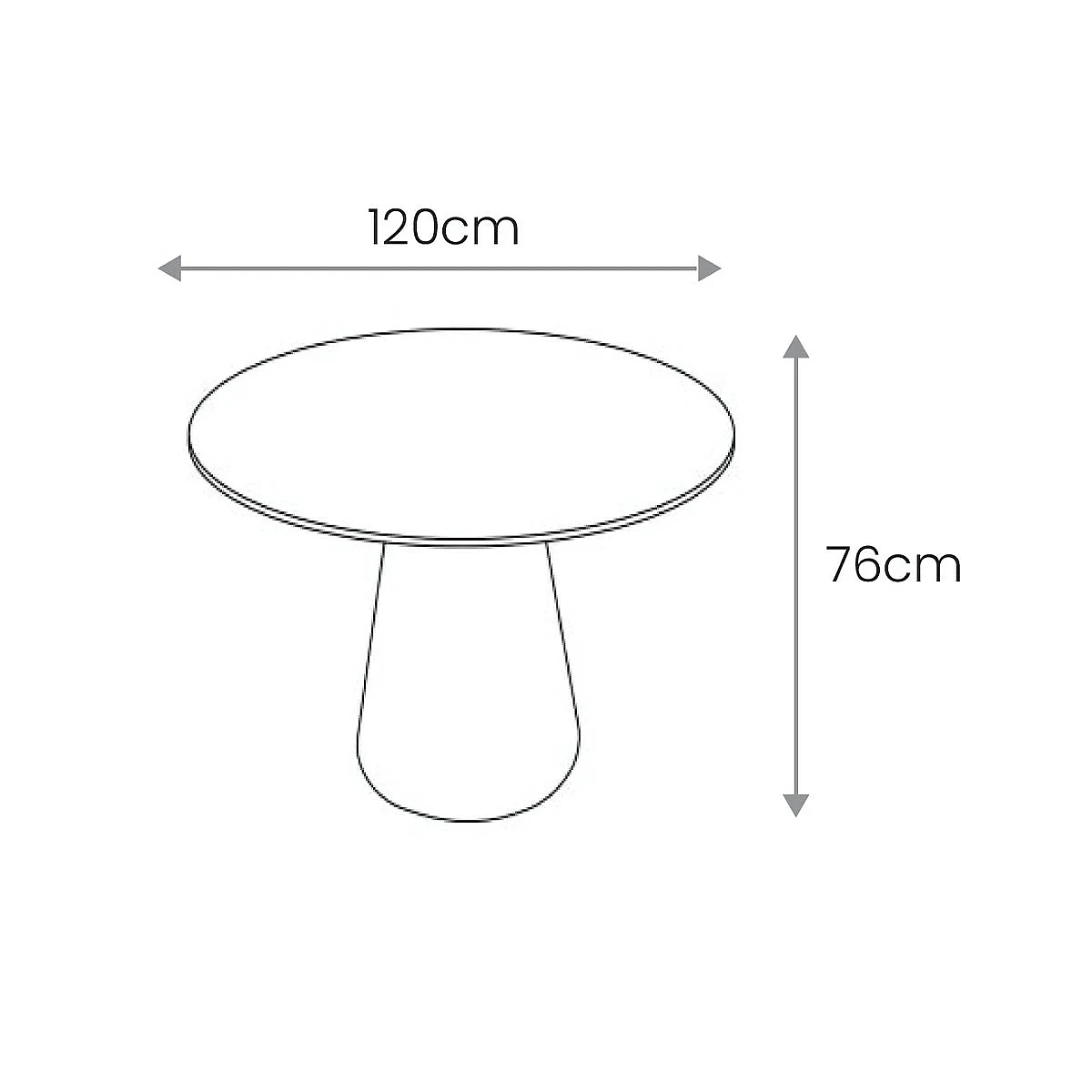 Mesa Comedor HORIZON 120X76 cm