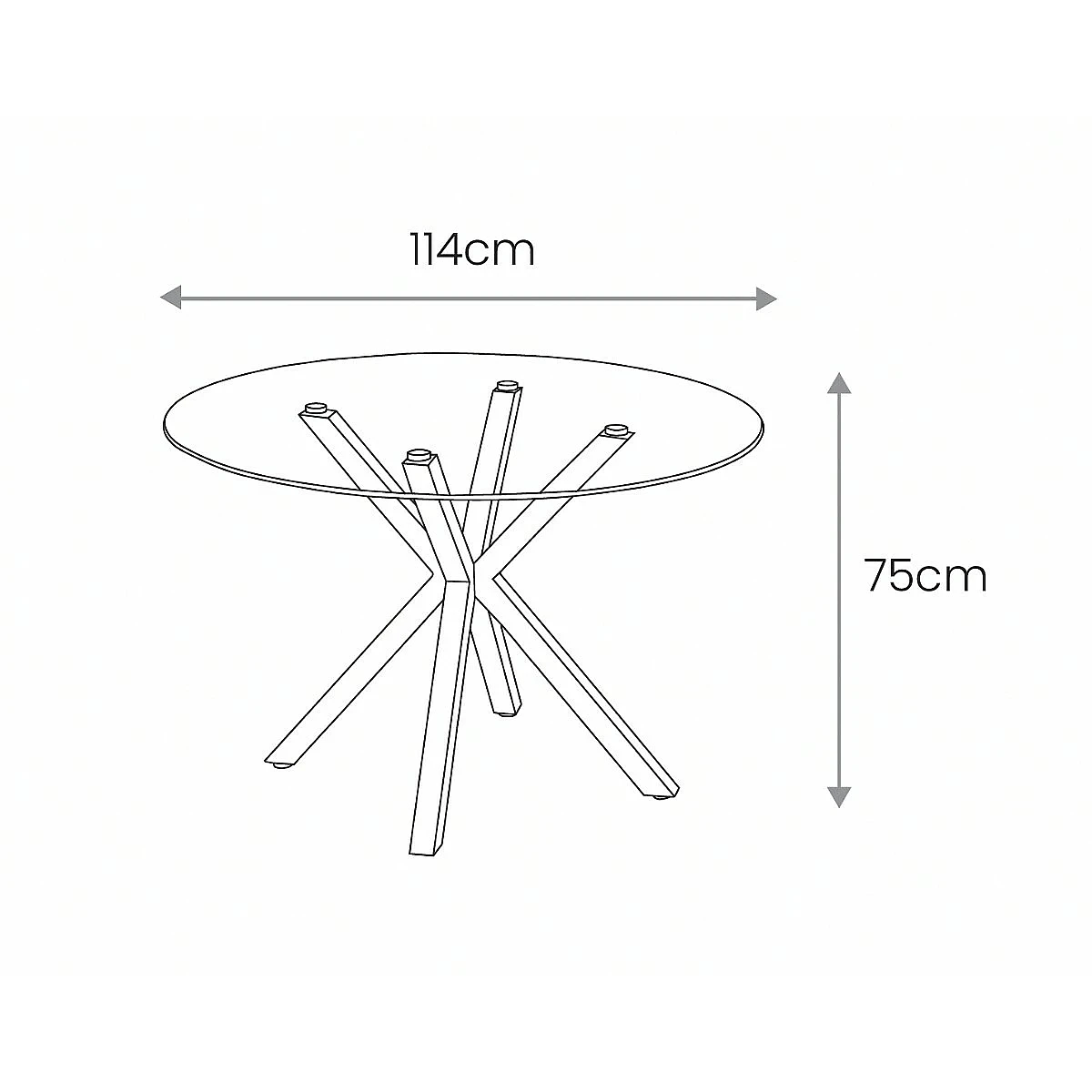 Mesa comedor maya redonda