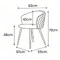 SILLON LIDO TERCIOPELO