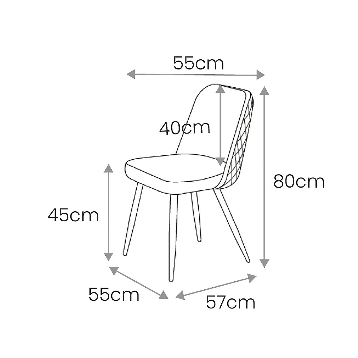 SILLA TANIA TERCIOPELO